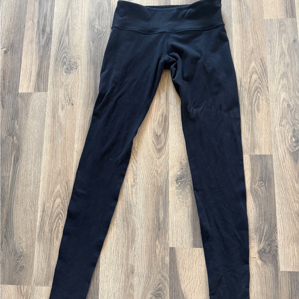 Lululemon Black High-Rise Leggings with Logo